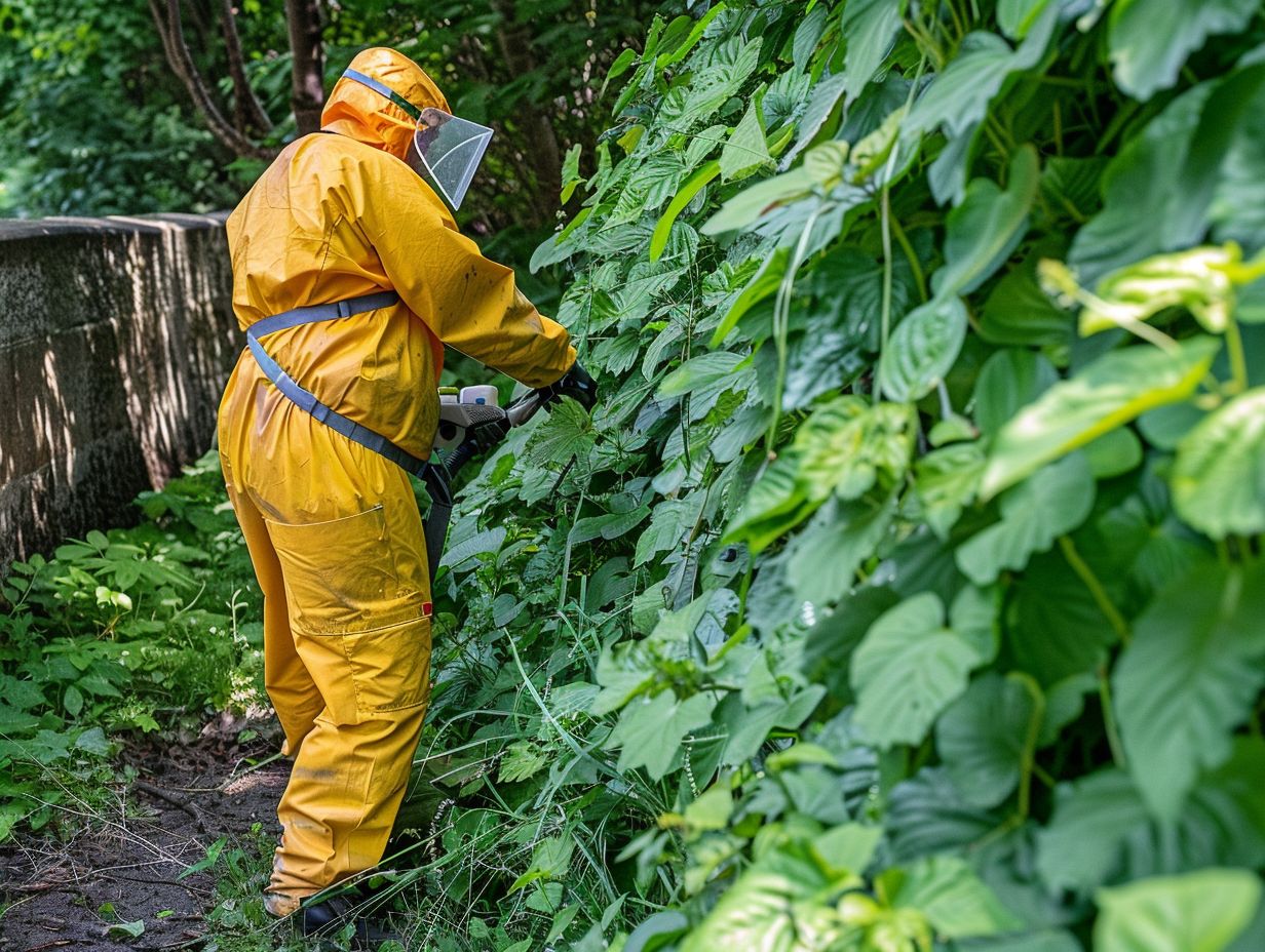 Chemical treatment for knotweed